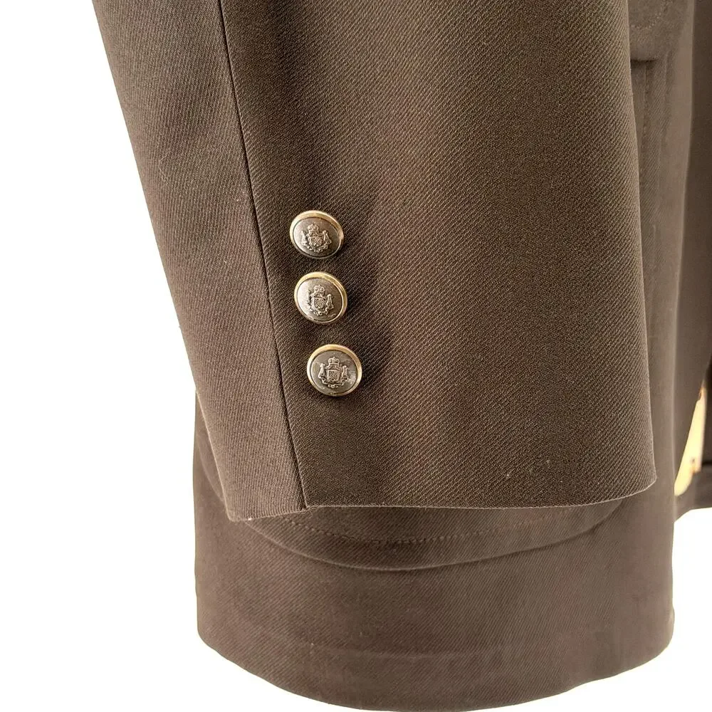 Vintage 70s JCPenney The Men's Shop Brown Double Knit Polyester Blazer
